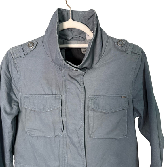 Bench Blue Grey Cargo Utility Jacket Size XS Streetwear Casual Lightweight - Picture 11 of 16